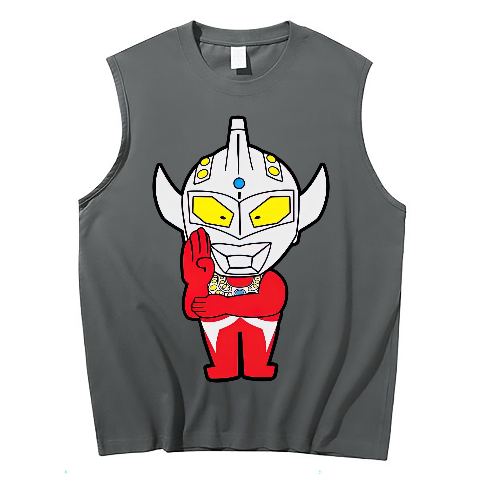 （画像用） ウルトラマン Ultraman コットン100％タンクトップ（フロントプリント）